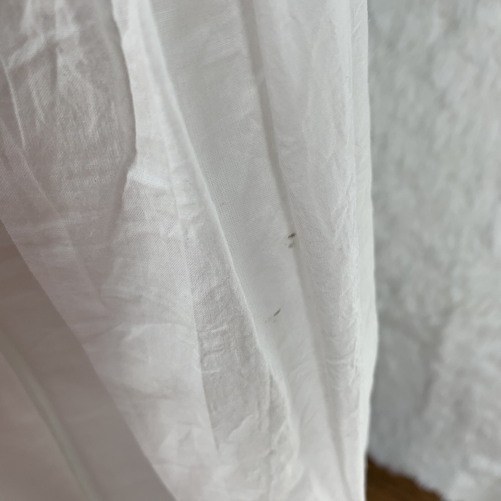 Ellos White 100% Cotton Eyelet Dress Lace Bodice Size 10 Lined Angelcore Cottage - Picture 8 of 8